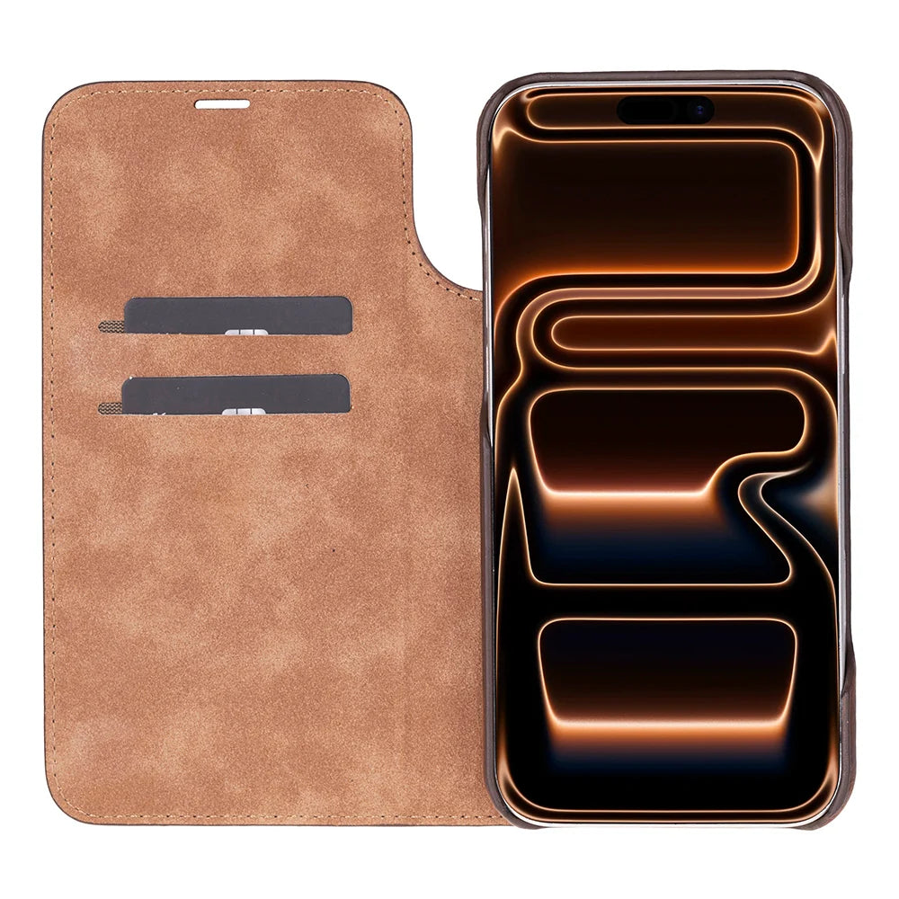 Sonat Leather iPhone 18 Pro / 17 Pro Folio Case