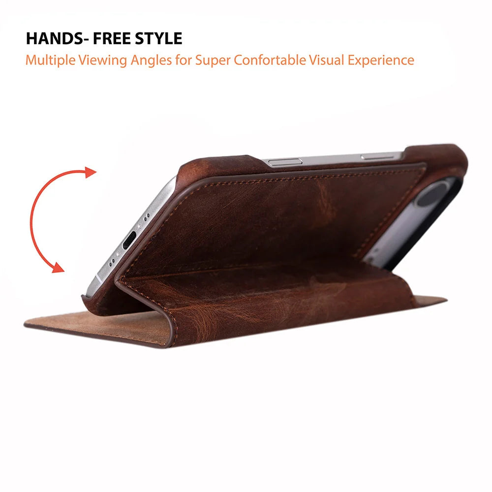 Sonat Leather iPhone 17 Air Folio Case