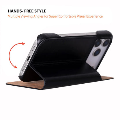 Sonat Leather iPhone 18 Pro / 17 Pro Folio Case