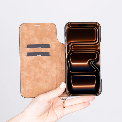 Sonat Leather iPhone 18 Pro / 17 Pro Folio Case