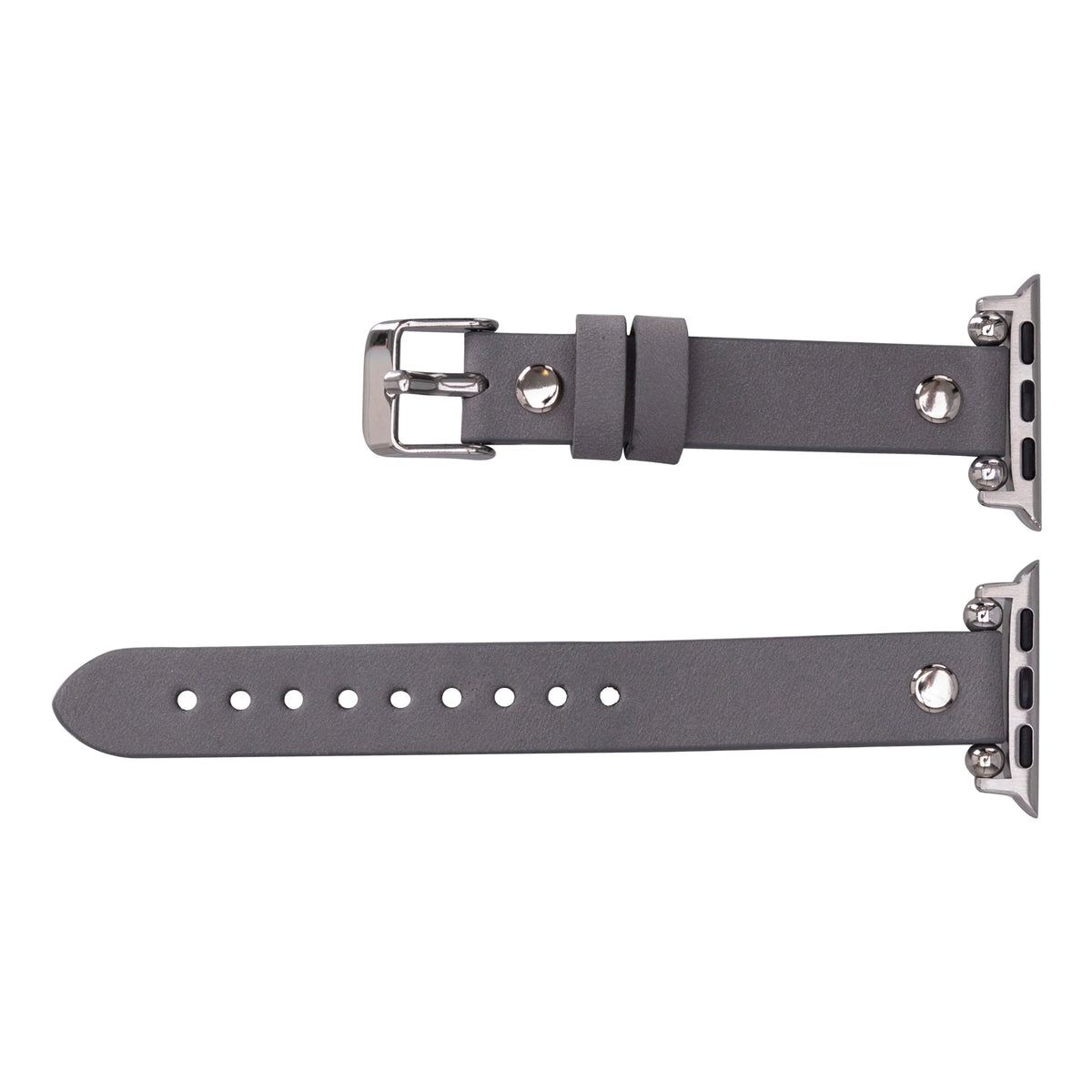 Ferro with Silver Trok Lederarmband für Apple Watch aus echtem Leder