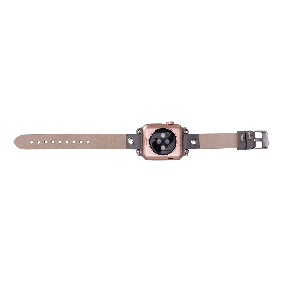 Ferro with Silver Trok Lederarmband für Apple Watch aus echtem Leder