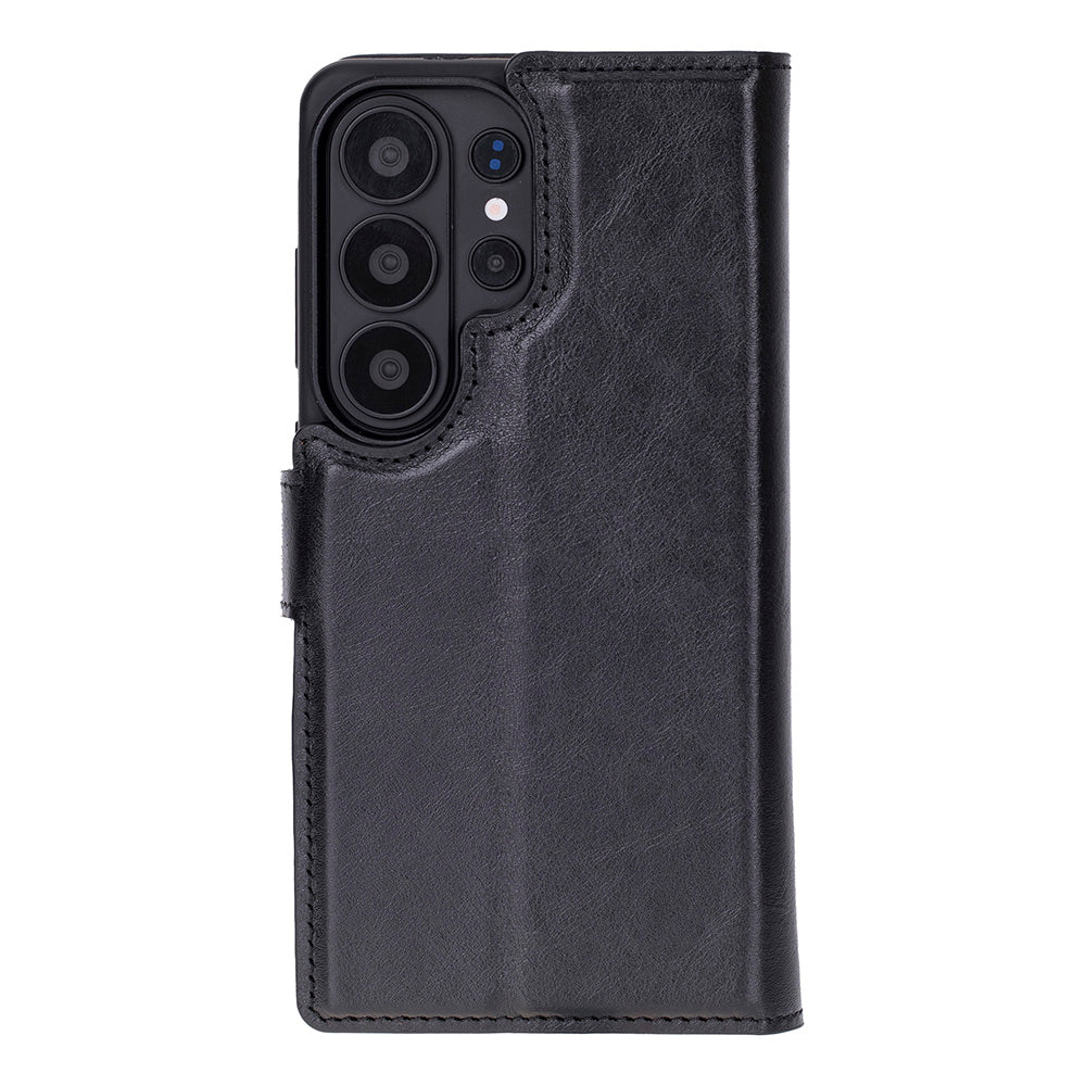 Magic Abnehmbar Leder Wallet Case für Samsung Galaxy S26 Ultra aus echtem Leder