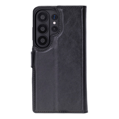 Magic Abnehmbar Leder Wallet Case für Samsung Galaxy S26 Ultra aus echtem Leder