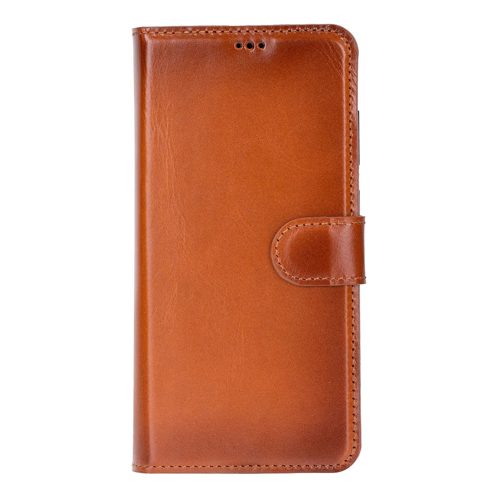 Magic Abnehmbar Leder Wallet Case für Samsung Galaxy S26 Ultra aus echtem Leder