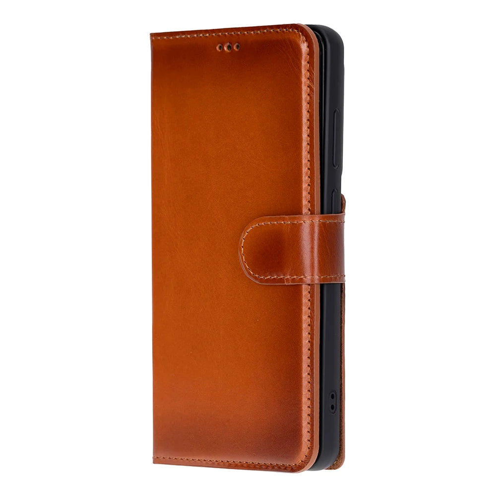 Magic Abnehmbar Leder Wallet Case für Samsung Galaxy S26 Ultra aus echtem Leder
