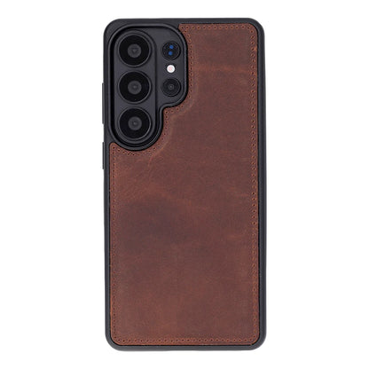 Magic Abnehmbar Leder Wallet Case für Samsung Galaxy S26 Ultra aus echtem Leder