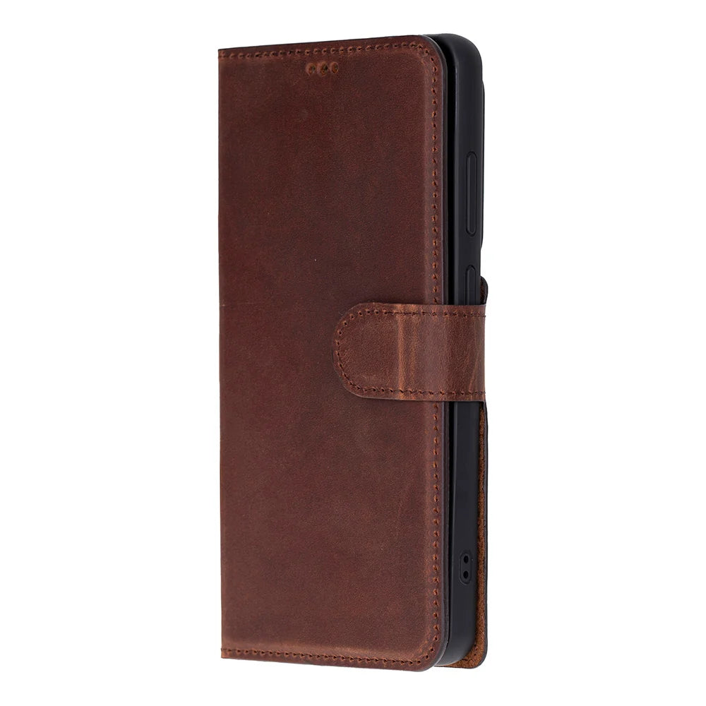Magic Abnehmbar Leder Wallet Case für Samsung Galaxy S26 Ultra aus echtem Leder