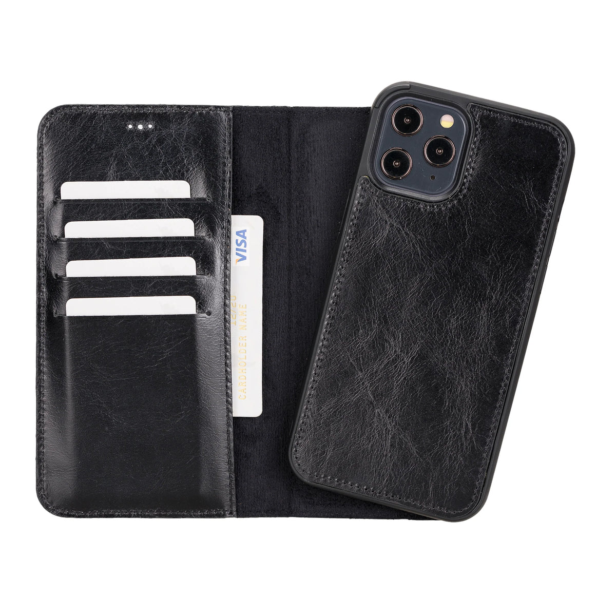 Apple iPhone 12 Series Detachable Leather Case / MW iPhone 12 Pro Max 6.7" / FL1
