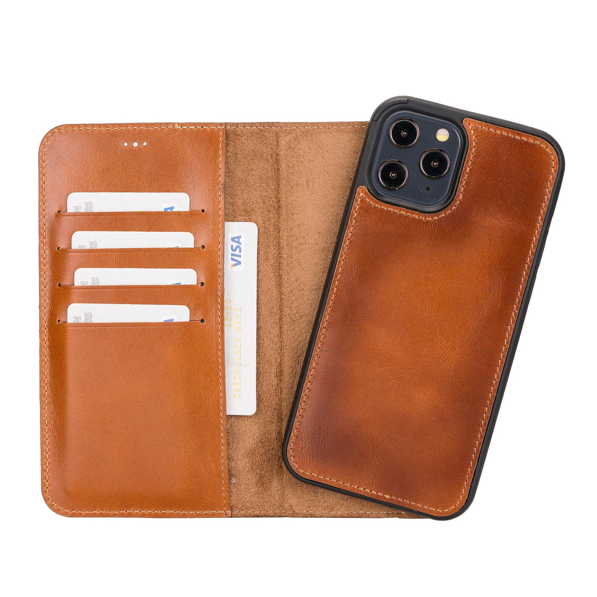 Apple iPhone 12 Series Detachable Leather Case / MW iPhone 12 Pro Max 6.7" / FL1