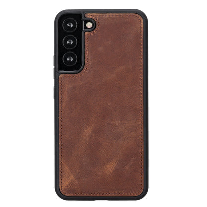 Magic Abnehmbar Leder Wallet Case für Samsung Galaxy S22 Plus aus echtem Leder