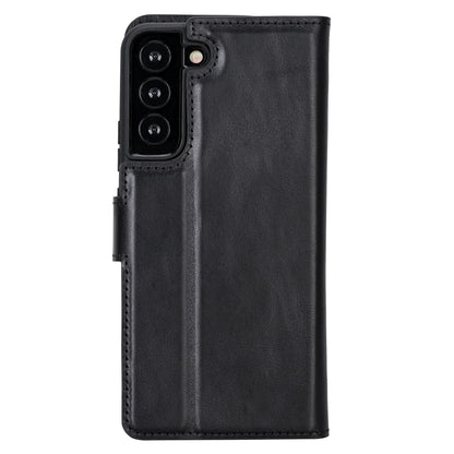 Magic Abnehmbar Leder Wallet Case für Samsung Galaxy S22 aus echtem Leder