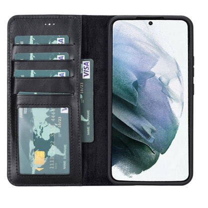 Magic Samsung Galaxy S22 Ultra Leather Detachable Wallet Case