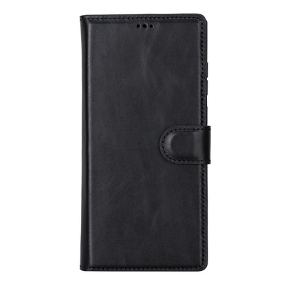 Magic Abnehmbar Leder Wallet Case für Samsung Galaxy S23 Ultra aus echtem Leder