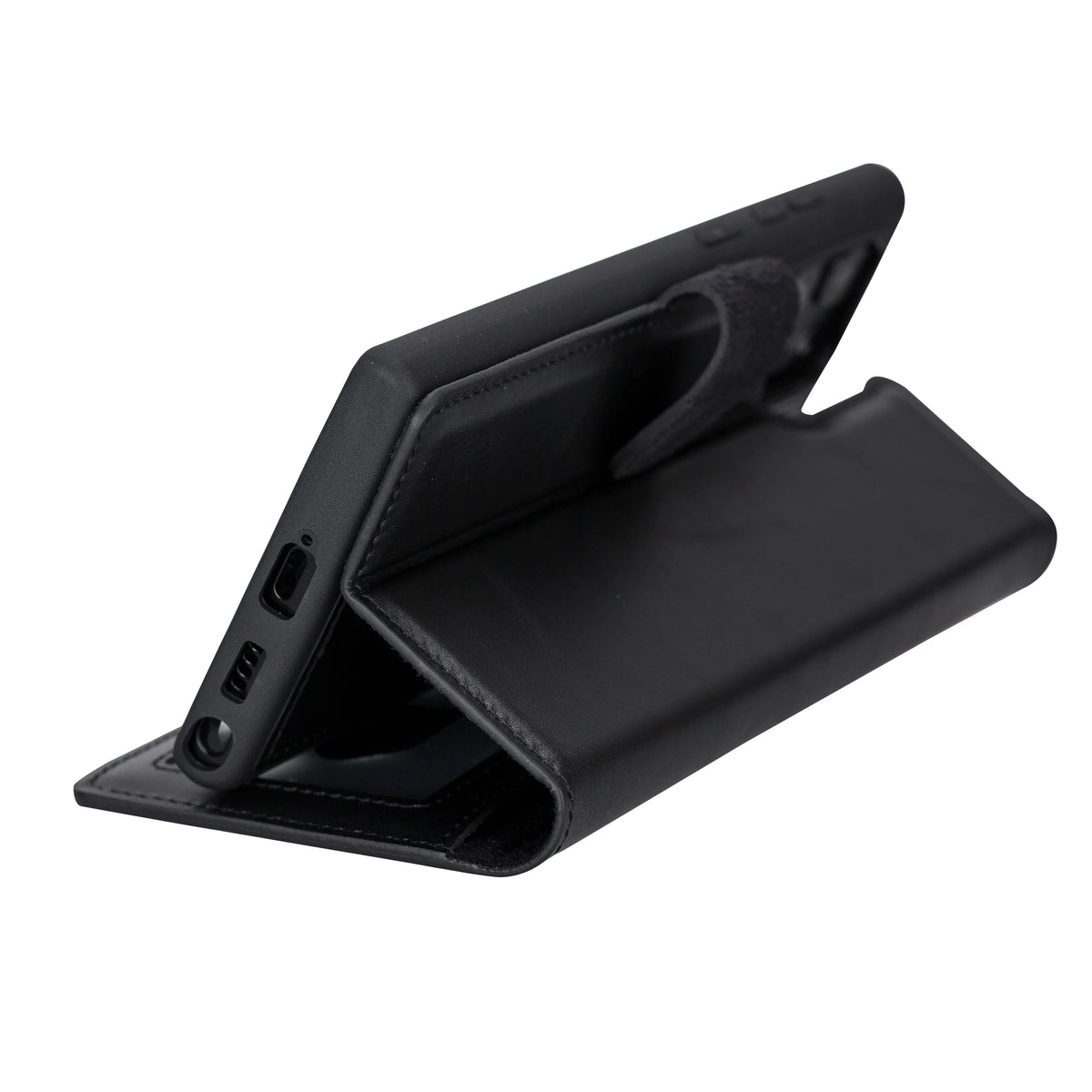 Magic Abnehmbar Leder Wallet Case für Samsung Galaxy S23 Ultra aus echtem Leder