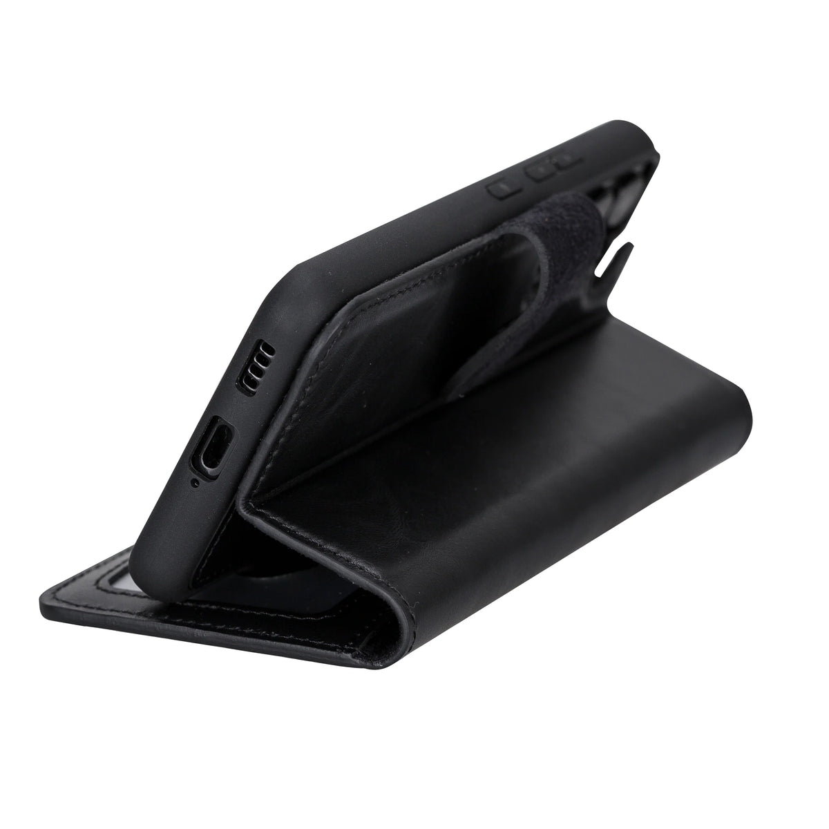 Magic Abnehmbar Leder Wallet Case für Samsung Galaxy S22 aus echtem Leder