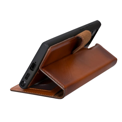 Magic Samsung Galaxy S22 Ultra Leather Detachable Wallet Case