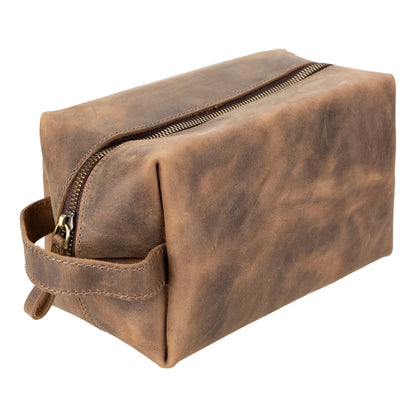 Eve Dopp Kit, Medium Kulturbeutel aus echtem Leder aus echtem Leder