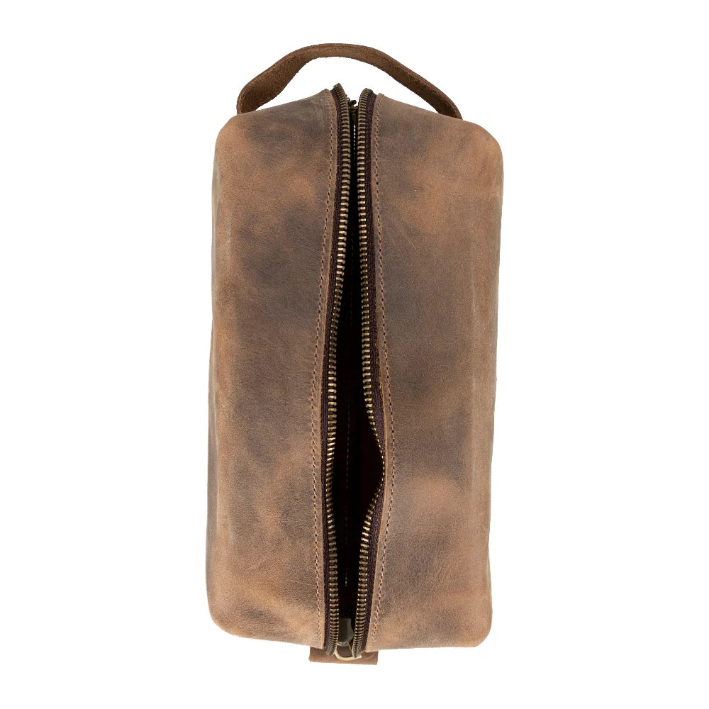 Eve Dopp Kit, Large Kulturbeutel aus echtem Leder aus echtem Leder