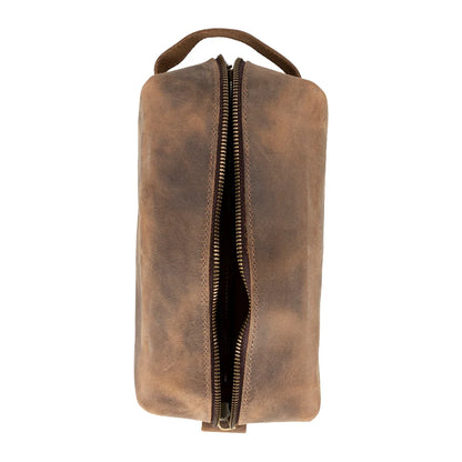 Eve Dopp Kit, Medium Kulturbeutel aus echtem Leder aus echtem Leder