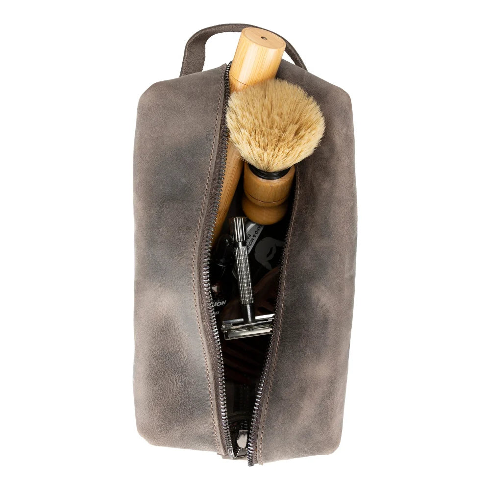 Eve Dopp Kit, Large Kulturbeutel aus echtem Leder aus echtem Leder