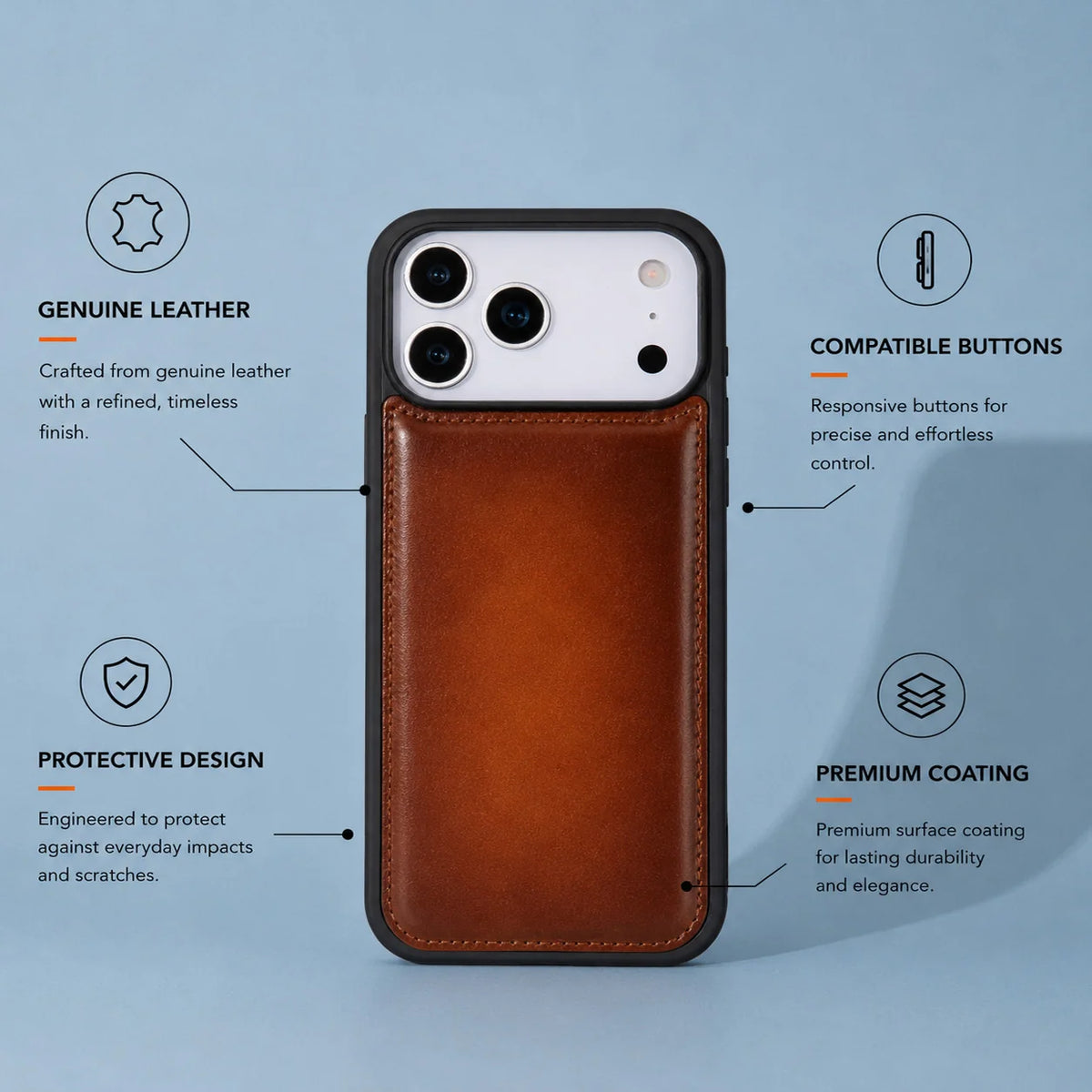 Flex Cover iPhone 18 Pro / 17 Pro Leather Case