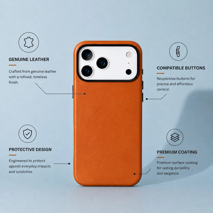 Prestige iPhone 18 Pro / 17 Pro Leather Case