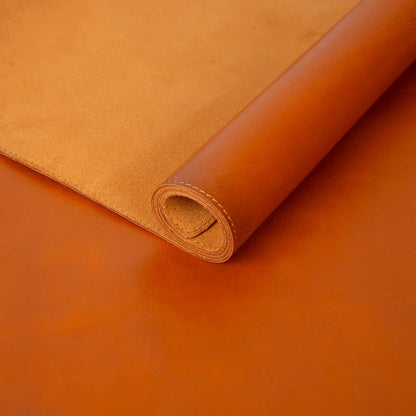 Lined Leather Desk Mat Small Size
