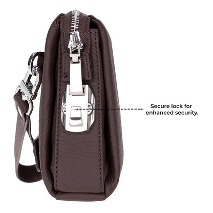 Lupus Leather Clutch Bag