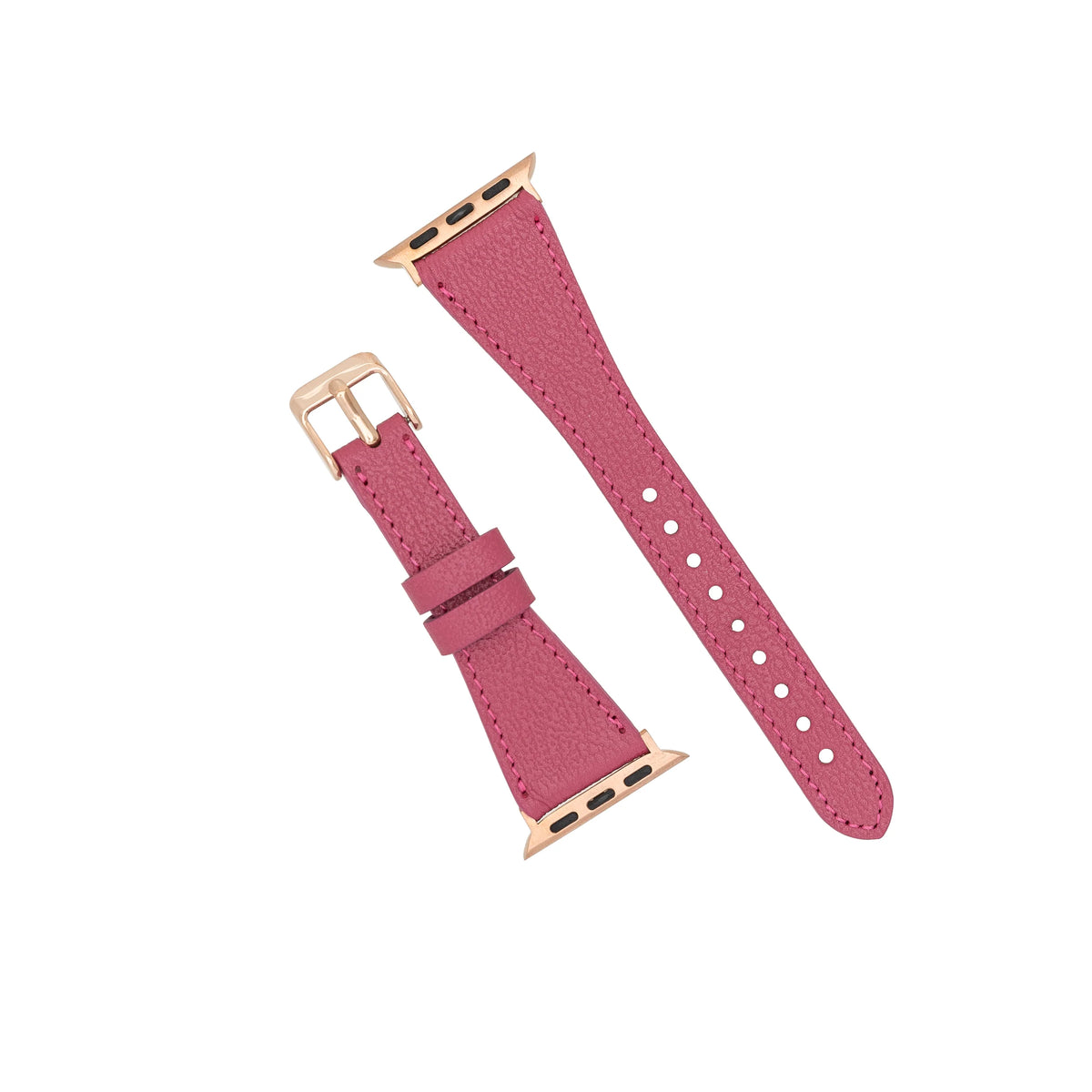Schmal Lederarmband für Apple Watch aus echtem Leder