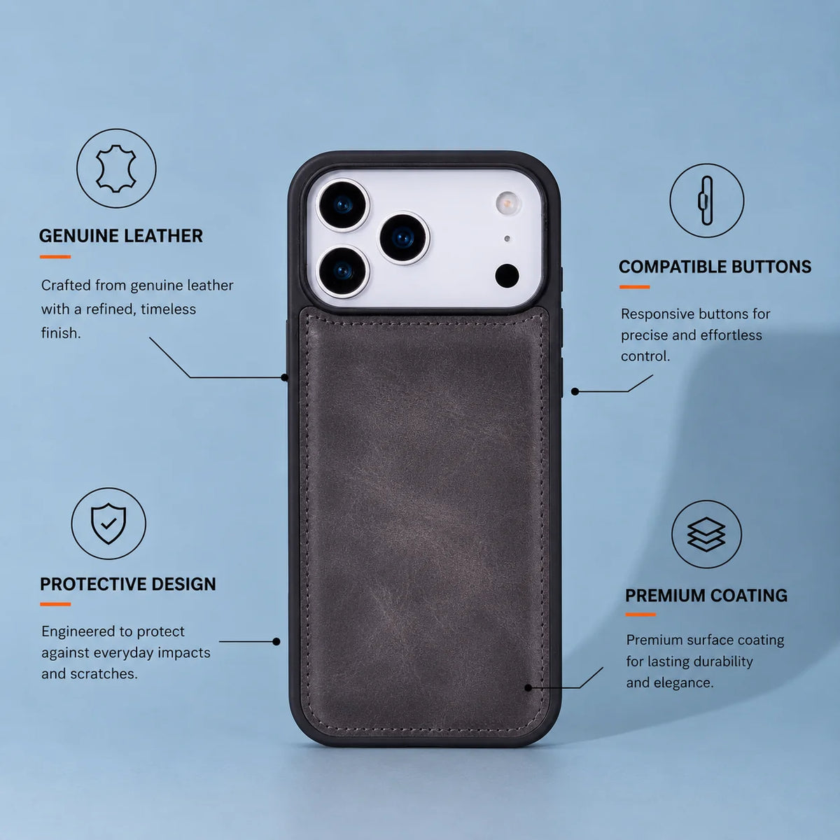Flex Cover iPhone 18 Pro / 17 Pro Leather Case