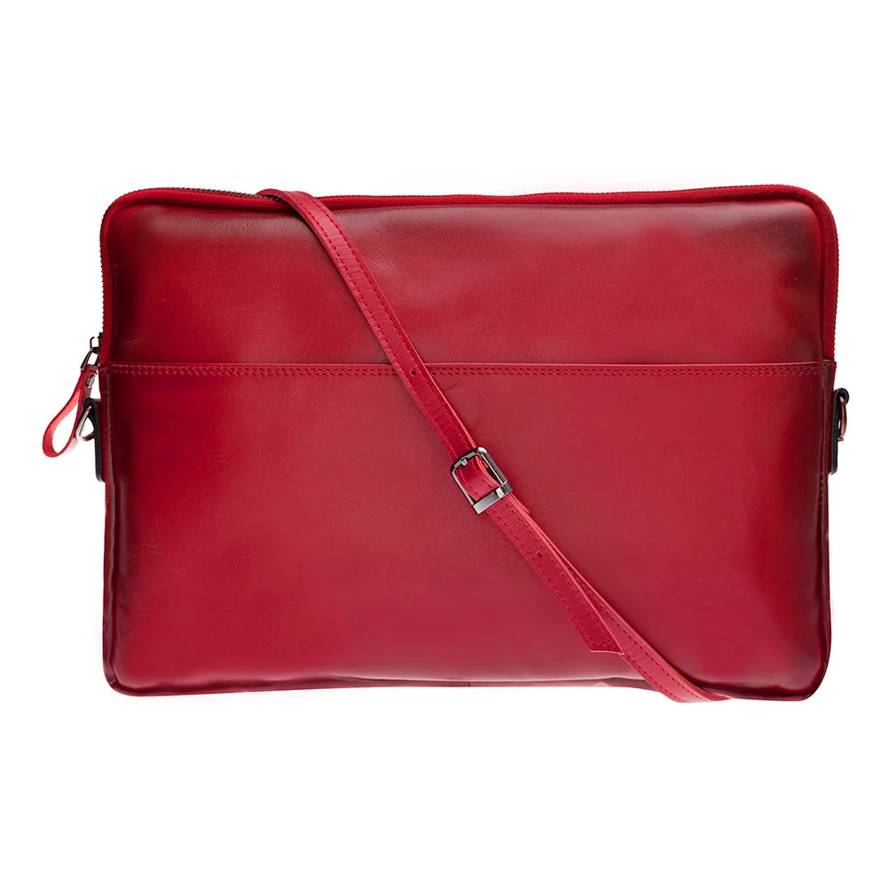 Leeds Slim Leather Laptop / Tablet Sleeve