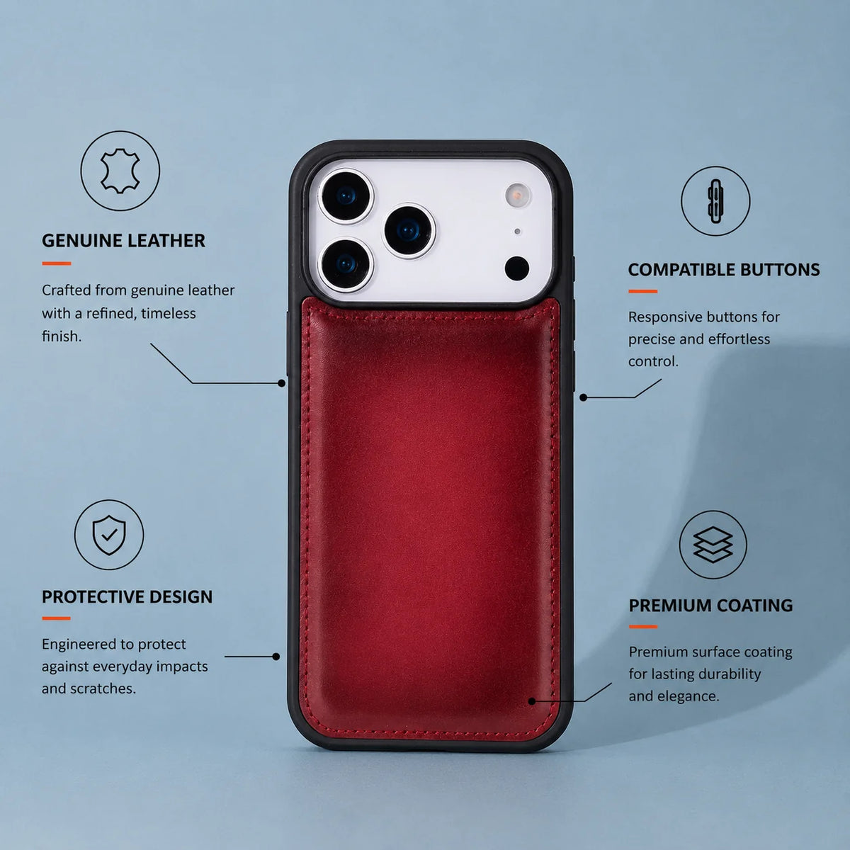 Flex Cover iPhone 18 Pro Max / 17 Pro Max Leather Case