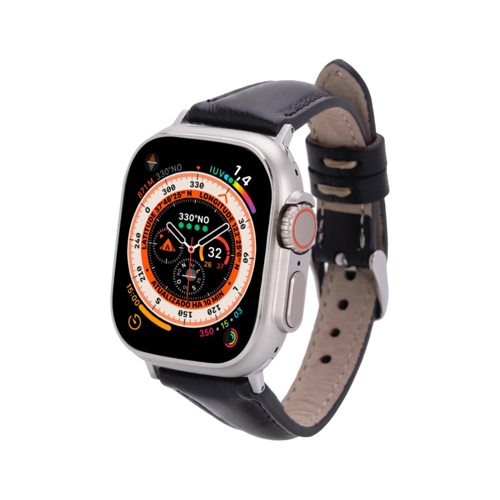 Schmal Lederarmband für Apple Watch aus echtem Leder