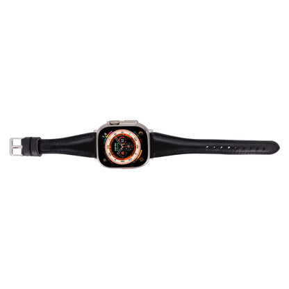Schmal Lederarmband für Apple Watch aus echtem Leder