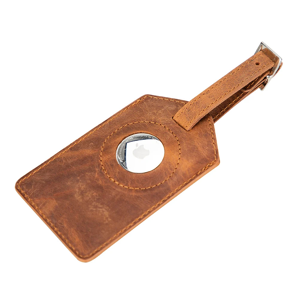 Airconrad Luggage Tag aus echtem Leder aus echtem Leder