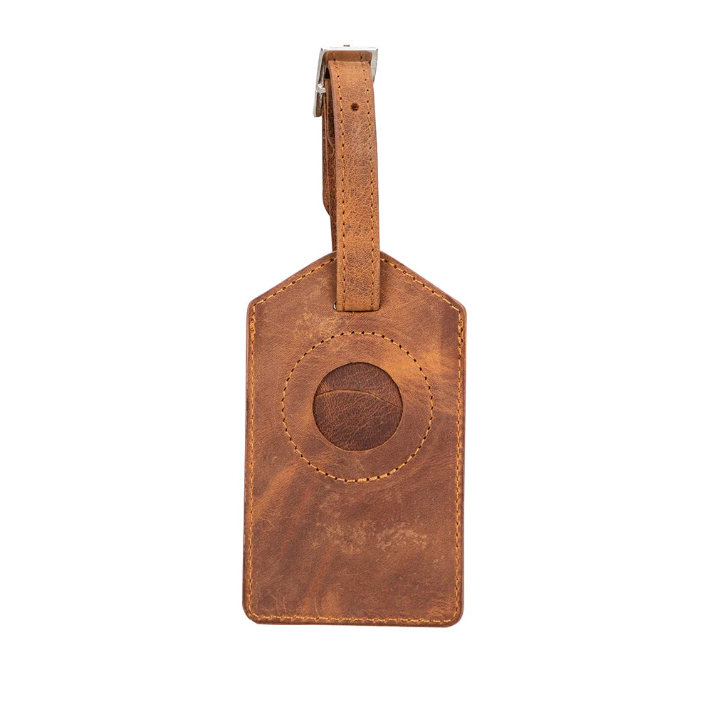 Airconrad Luggage Tag aus echtem Leder aus echtem Leder