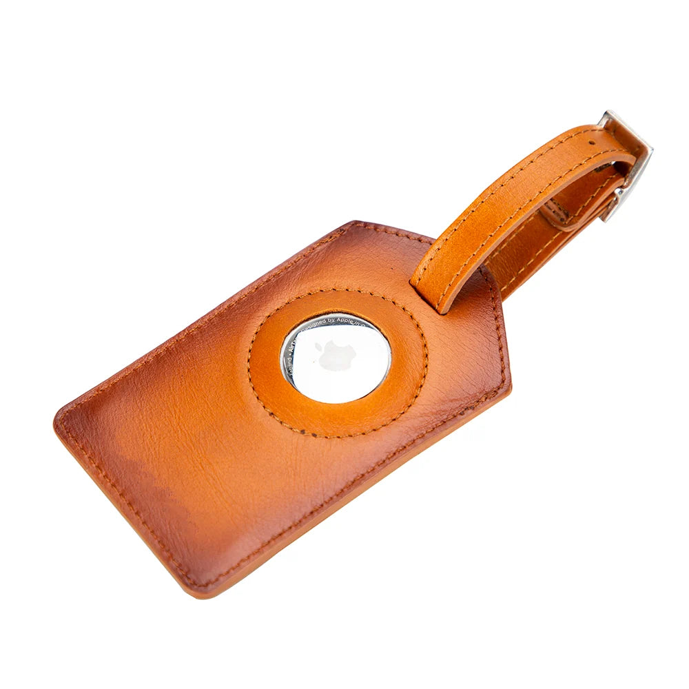 Airconrad Luggage Tag aus echtem Leder aus echtem Leder