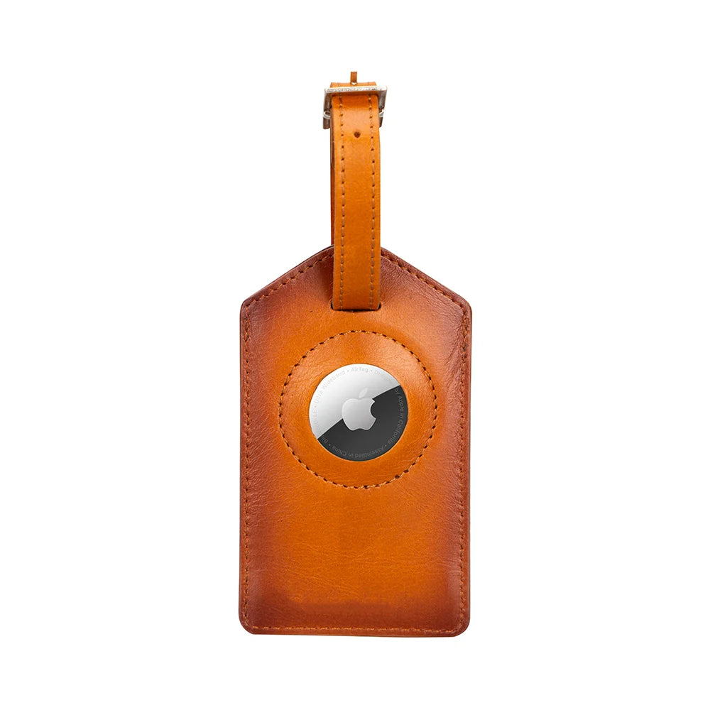 Airconrad Luggage Tag aus echtem Leder aus echtem Leder