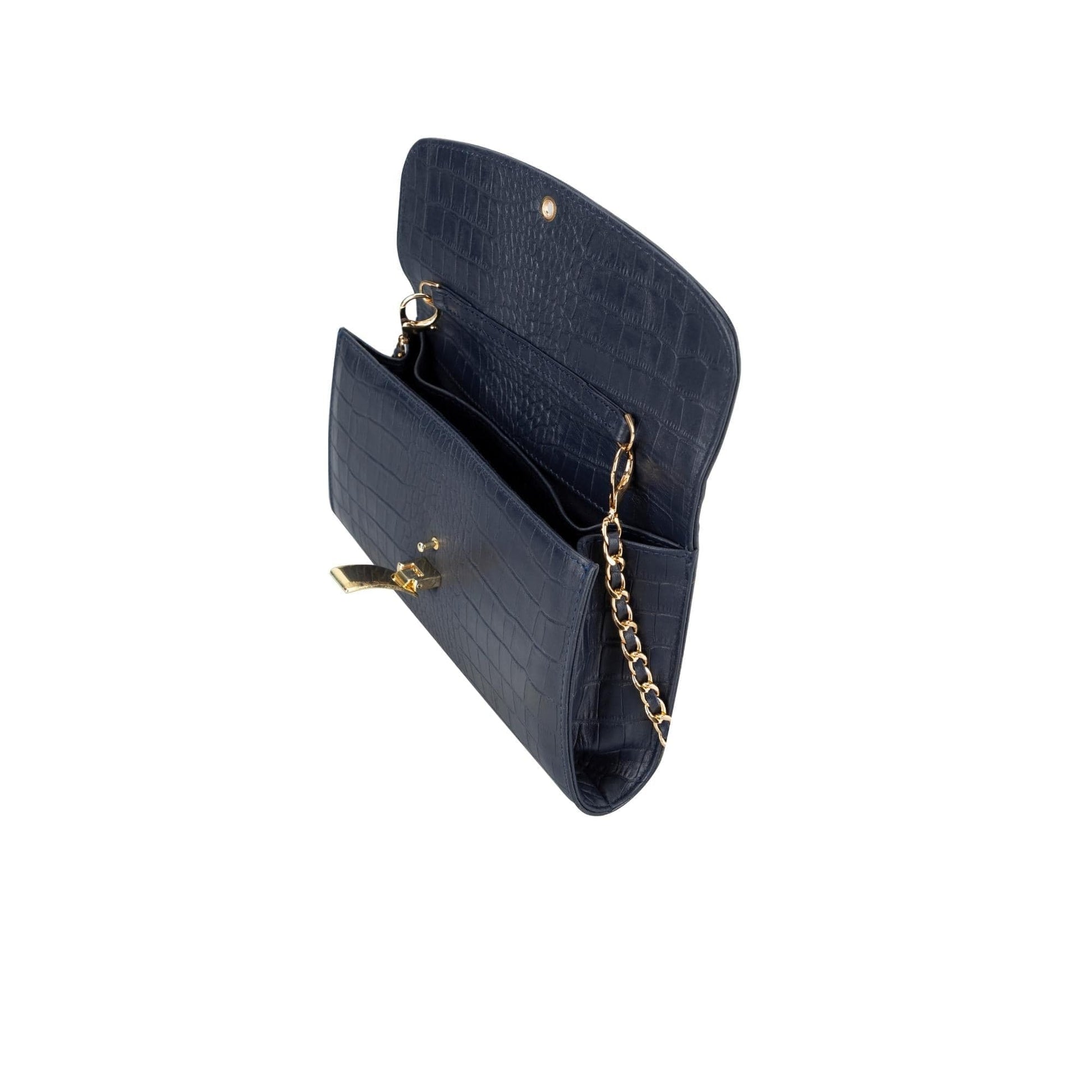 Bouletta Ajax Geniune Leather Women’s Bag Navy Croc