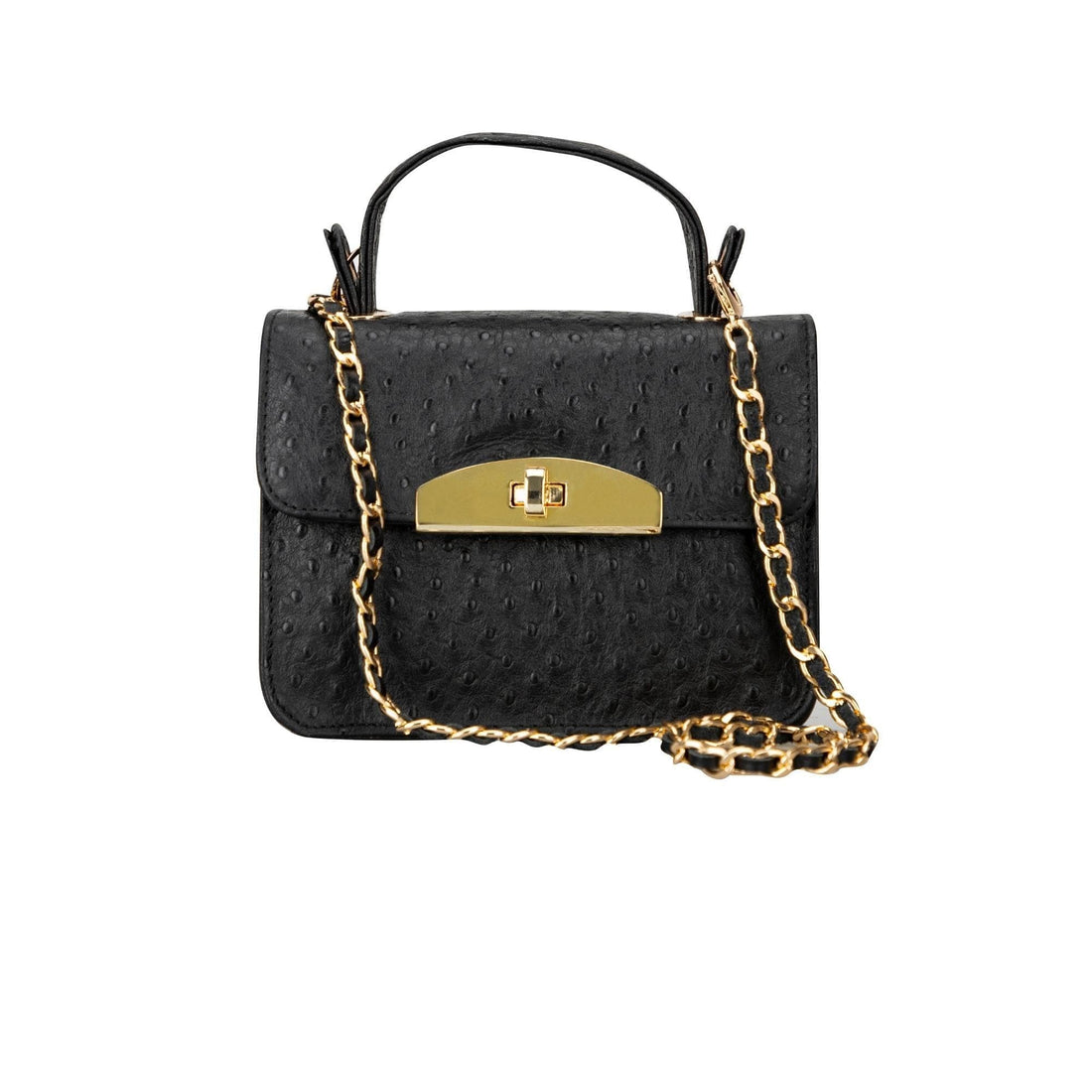 Bouletta Alisha Geniune Leather Women’s Bag Black Croc