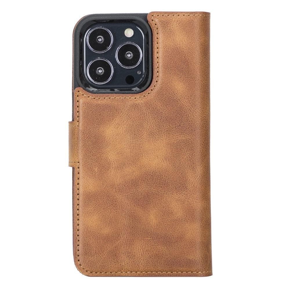 Bouletta Apple iPhone 13 Series Detachable Leather Wallet Case - MW iPhone 13 Pro / Light Brown