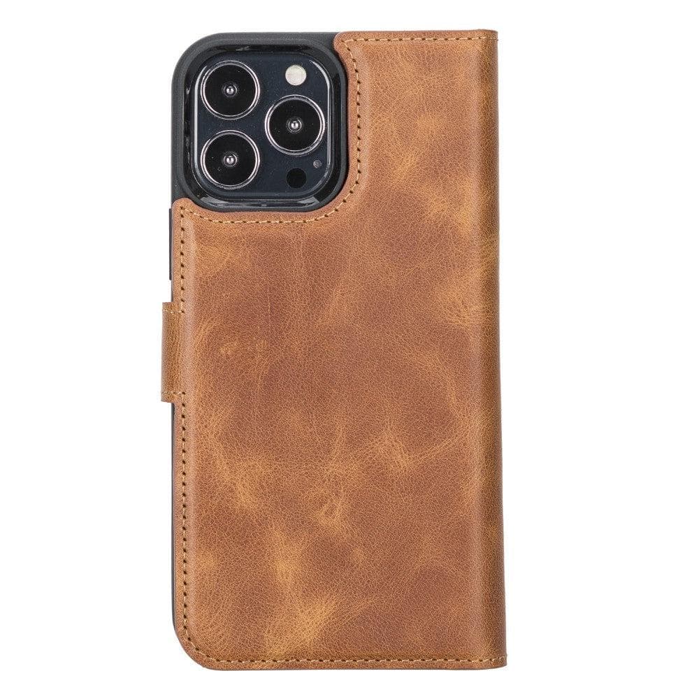 Bouletta Apple iPhone 13 Series Detachable Leather Wallet Case - MW iPhone 13 Pro Max / Light Brown