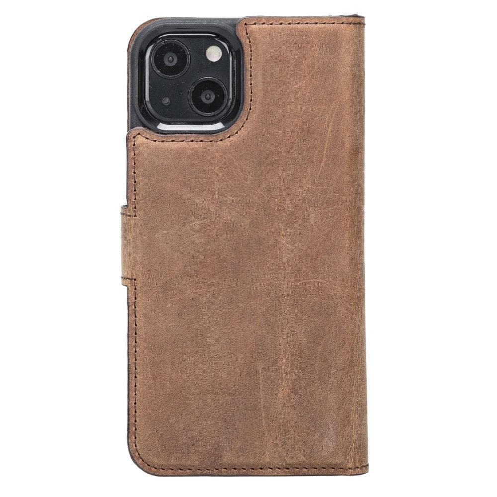 Bouletta Apple iPhone 13 Series Detachable Leather Wallet Case - MW iPhone 13 / Antic Brown