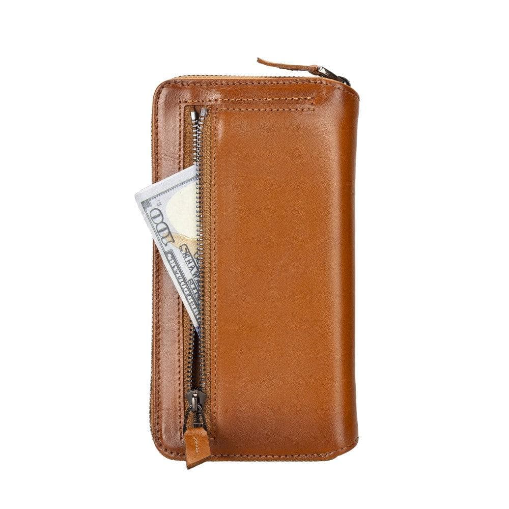 Bouletta Apple iPhone 14 Series Detachable and Zipper Leather Wallet Case - PMW