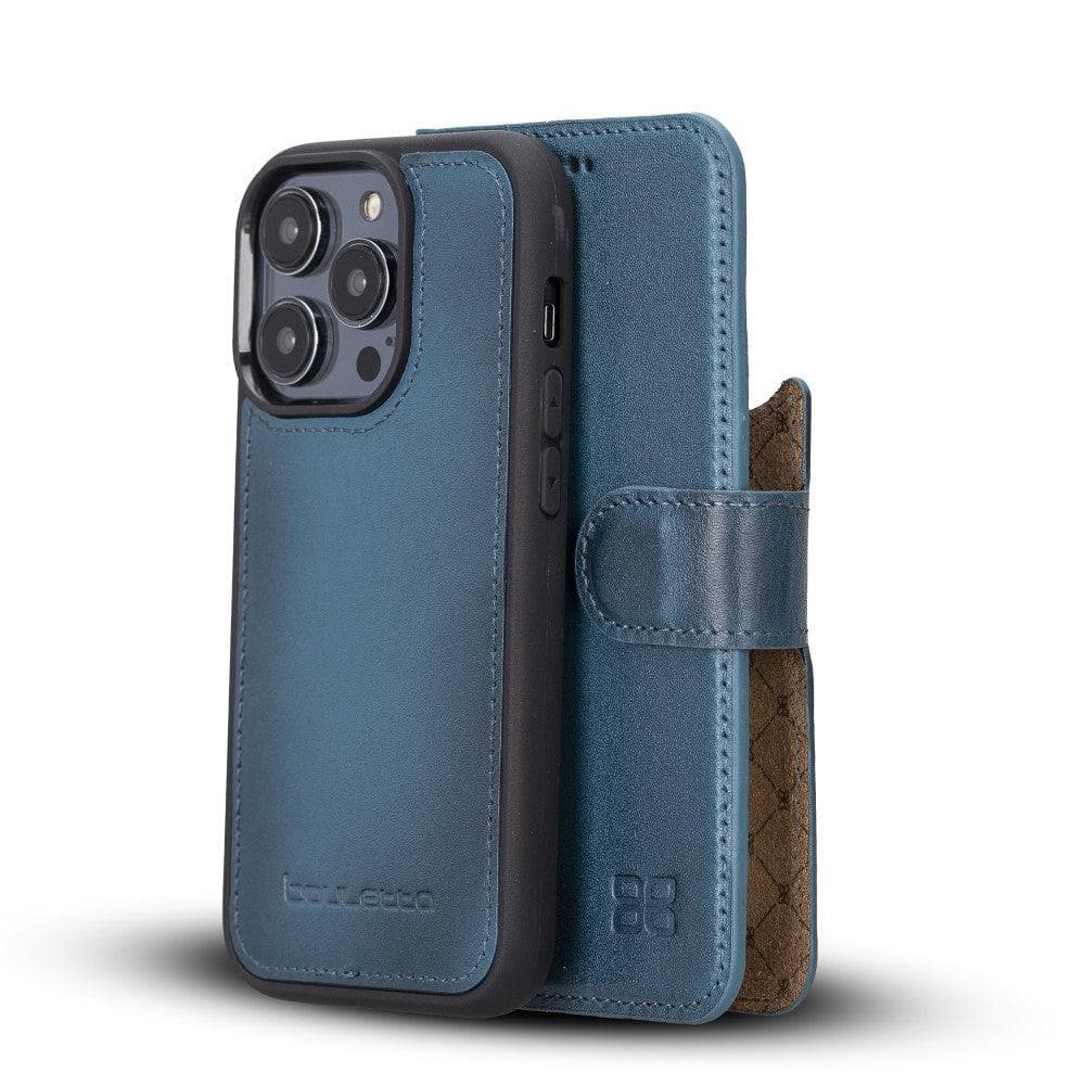 Magic Colorful Abnehmbar Leder Wallet Case für iPhone 14 aus echtem Leder
