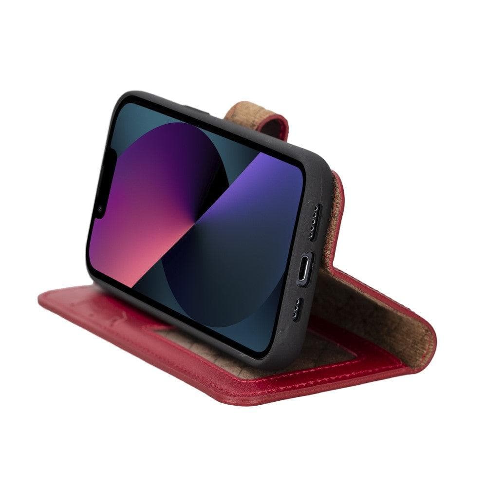 Magic iPhone 14 Colorful Leather Detachable Wallet Case