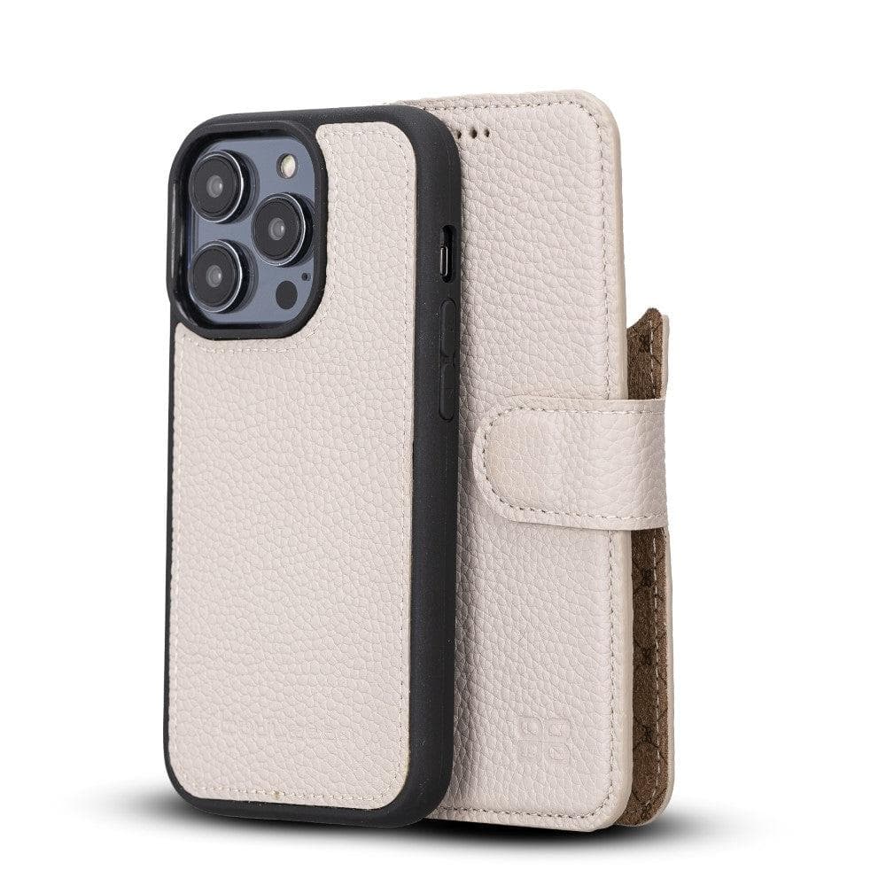 Magic Colorful Abnehmbar Leder Wallet Case für iPhone 14 Pro Max aus echtem Leder