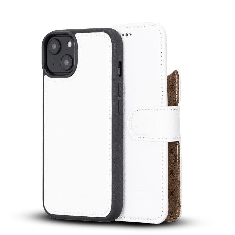 Bouletta Apple iPhone 14 Series Detachable Leather Wallet Case Colorful - MW iPhone 14 Plus / White