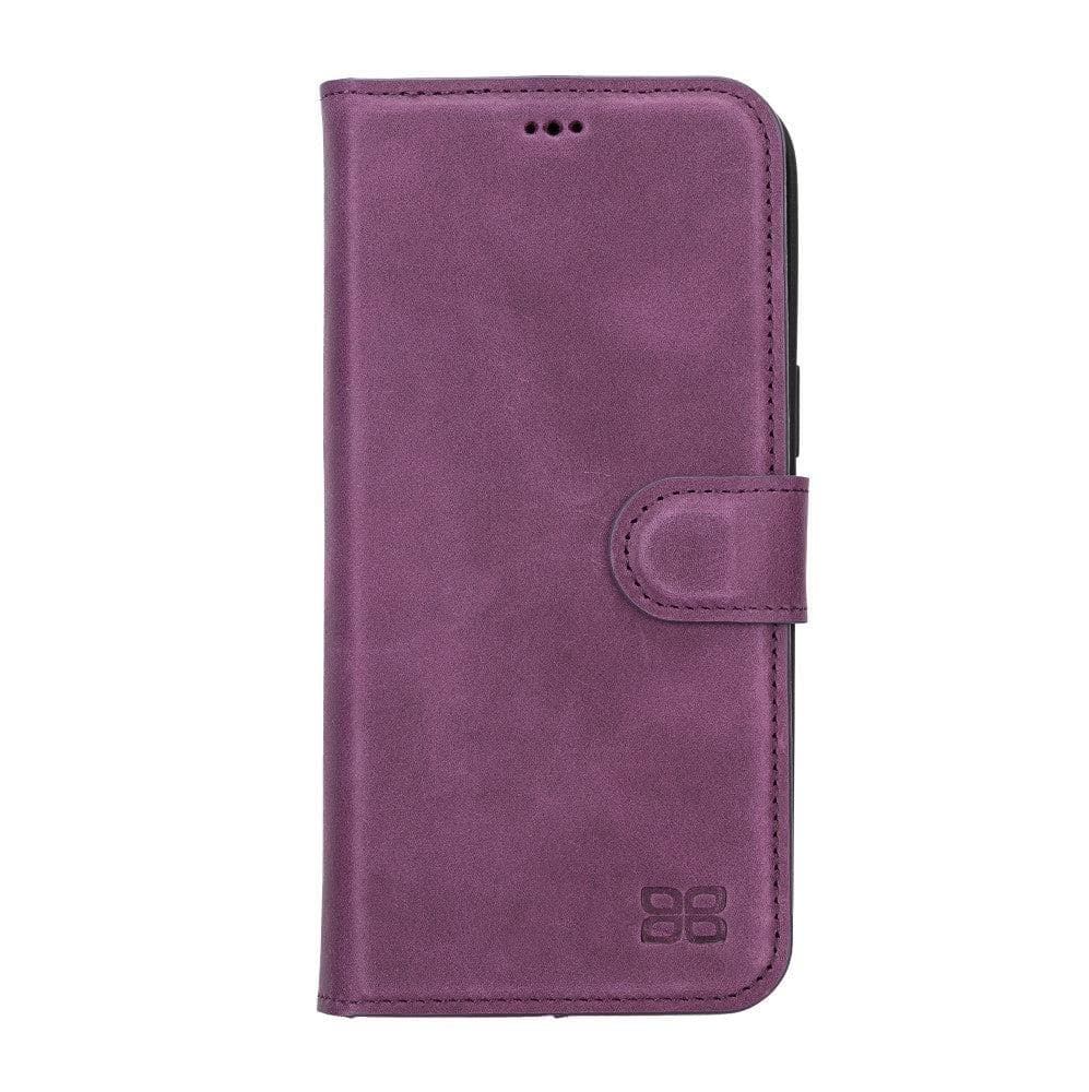 Bouletta Apple iPhone 14 Series Detachable Leather Wallet Case Darker Color - MW